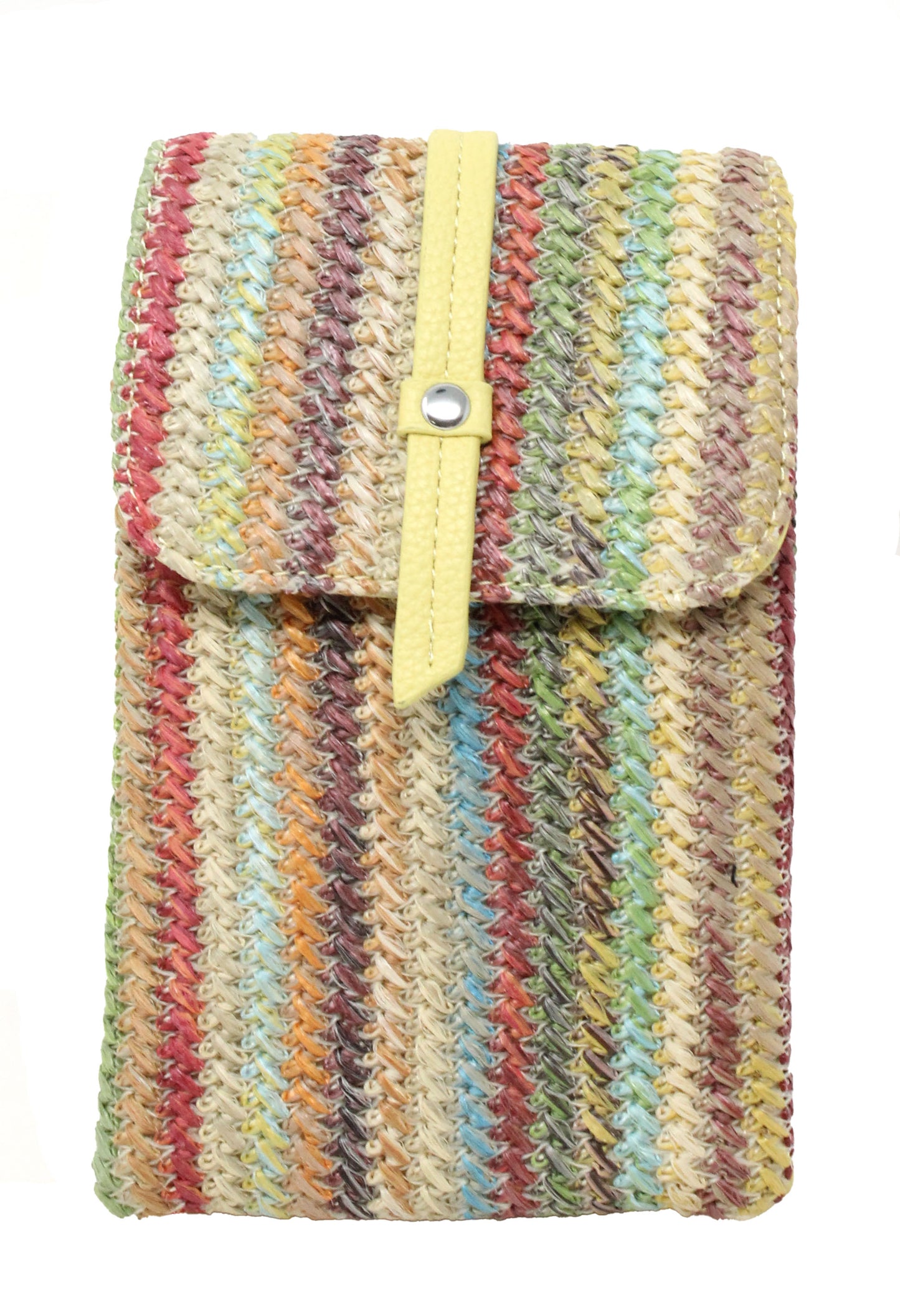 Straw Striped Crossbody Bag