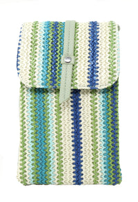 Straw Striped Crossbody Bag