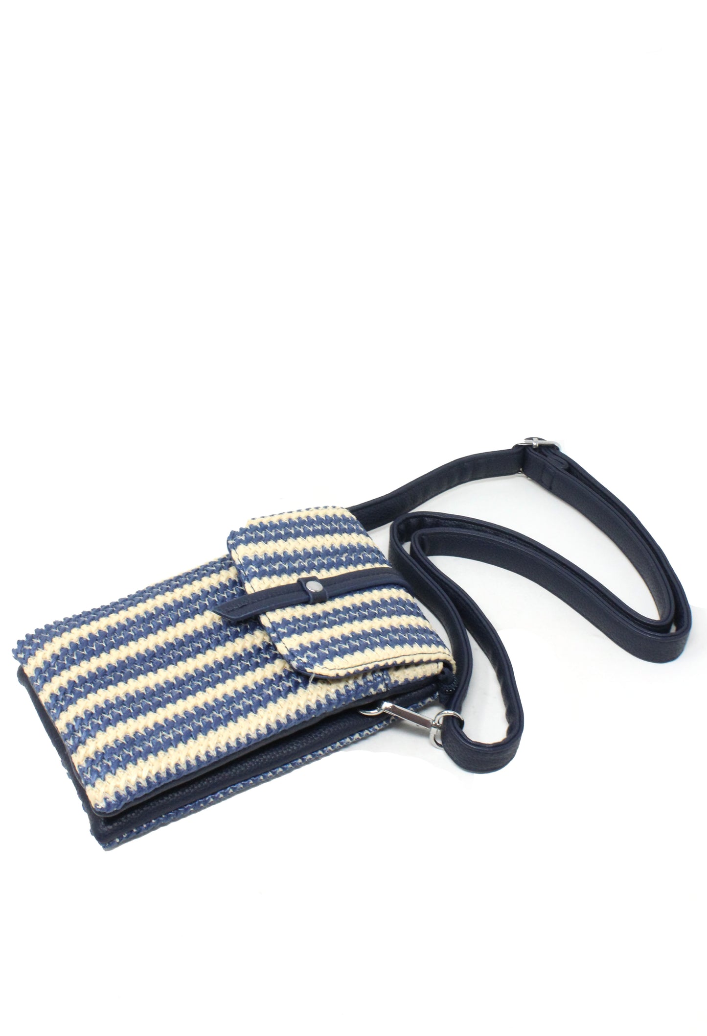 Straw Striped Crossbody Bag