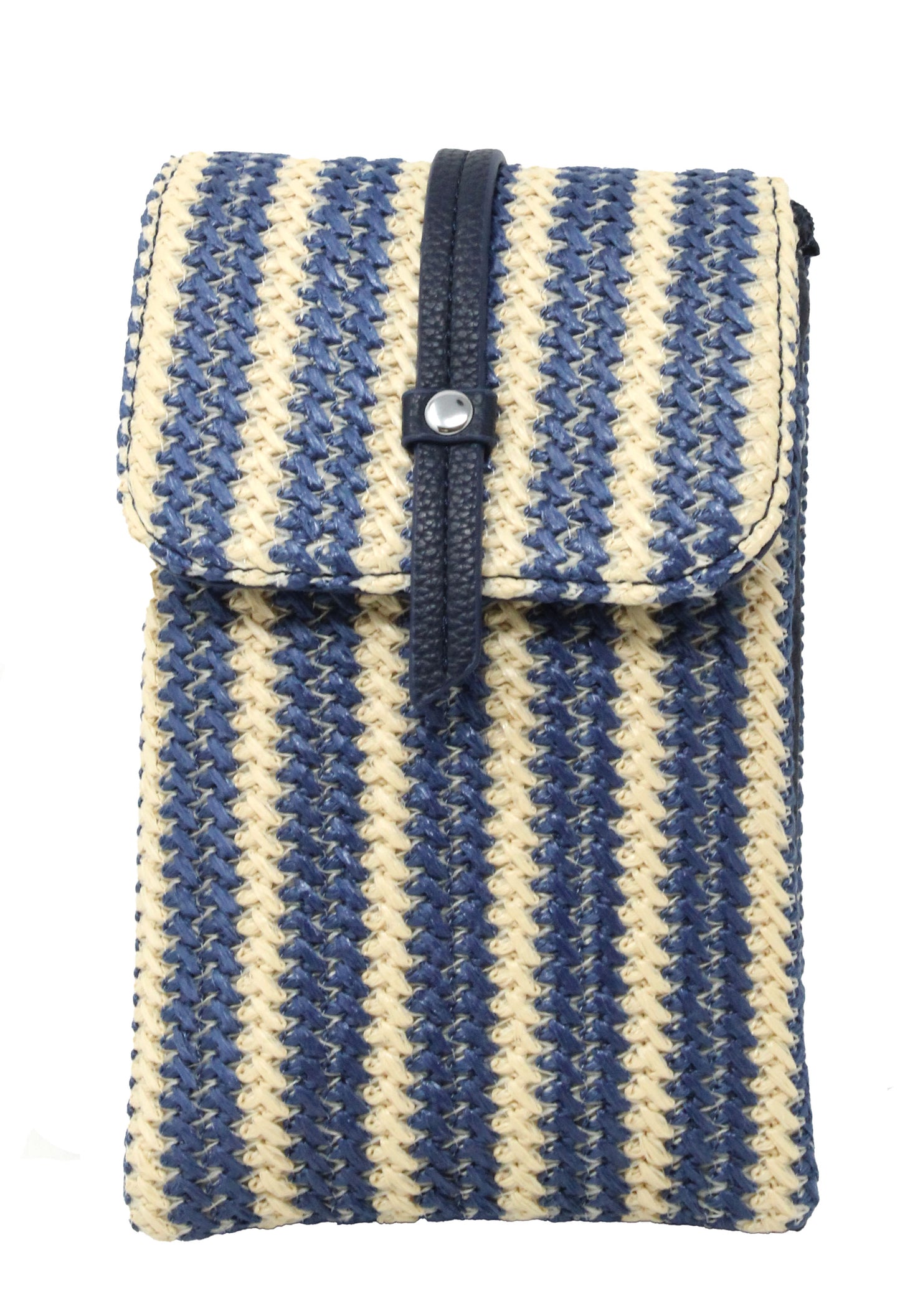 Straw Striped Crossbody Bag