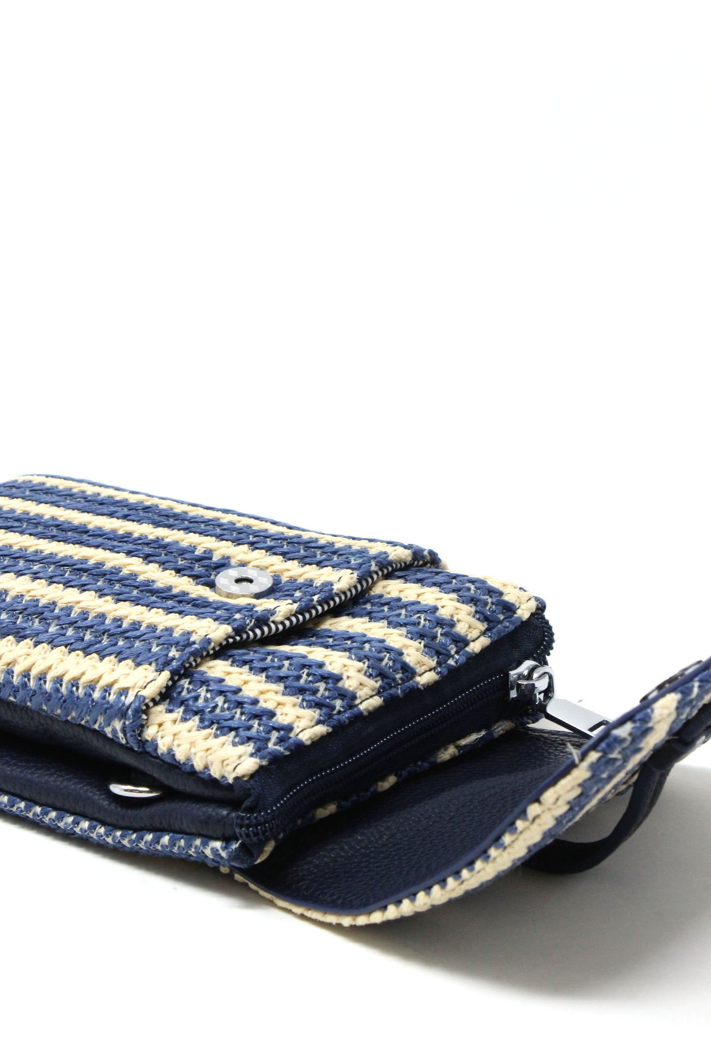 Straw Striped Crossbody Bag