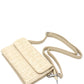Straw Striped Mini Crossbody Bag