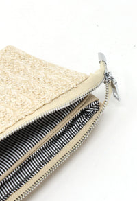 Straw Striped Mini Crossbody Bag