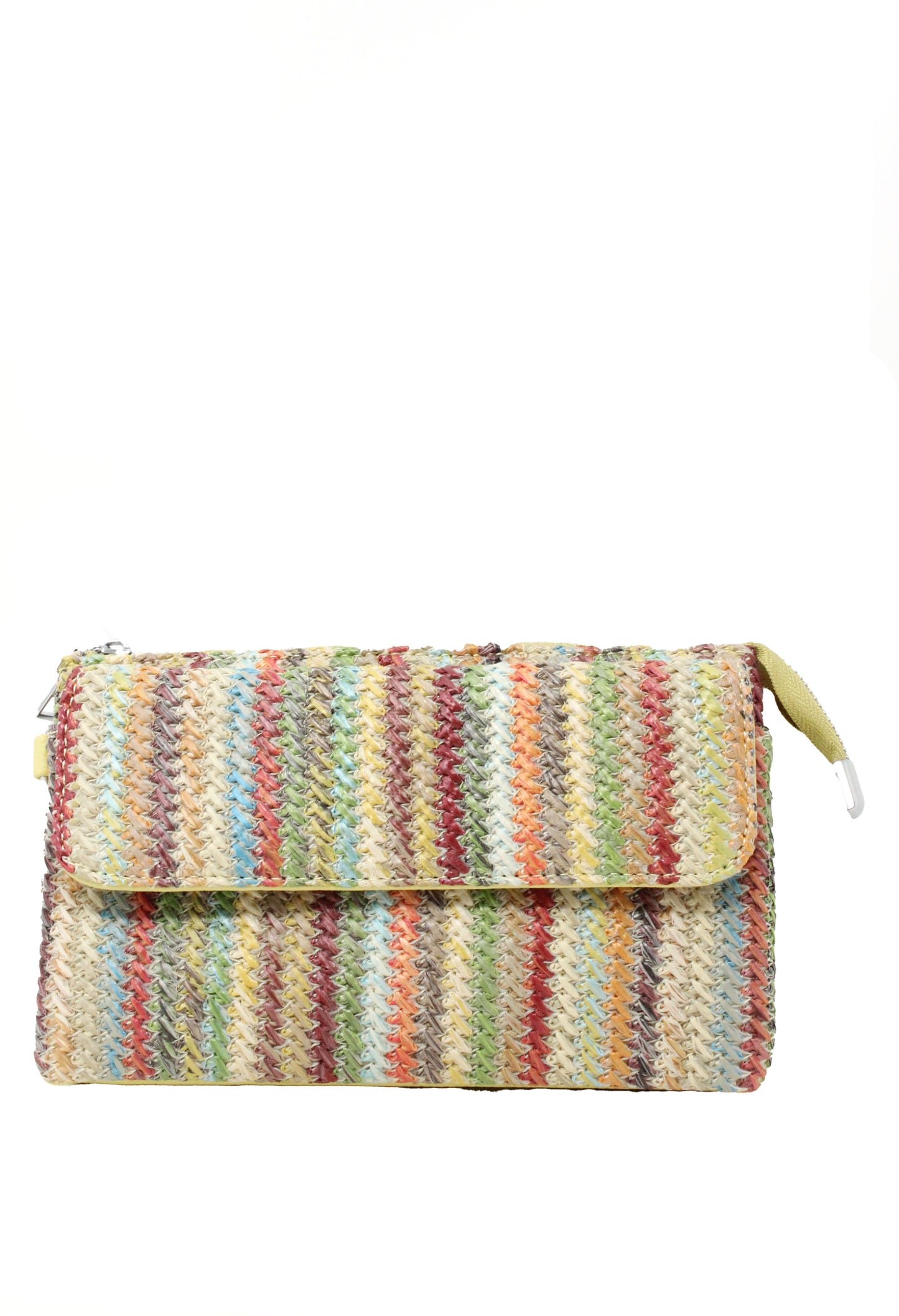 Straw Striped Mini Crossbody Bag