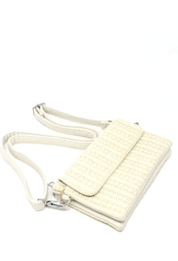 Straw Striped Mini Crossbody Bag