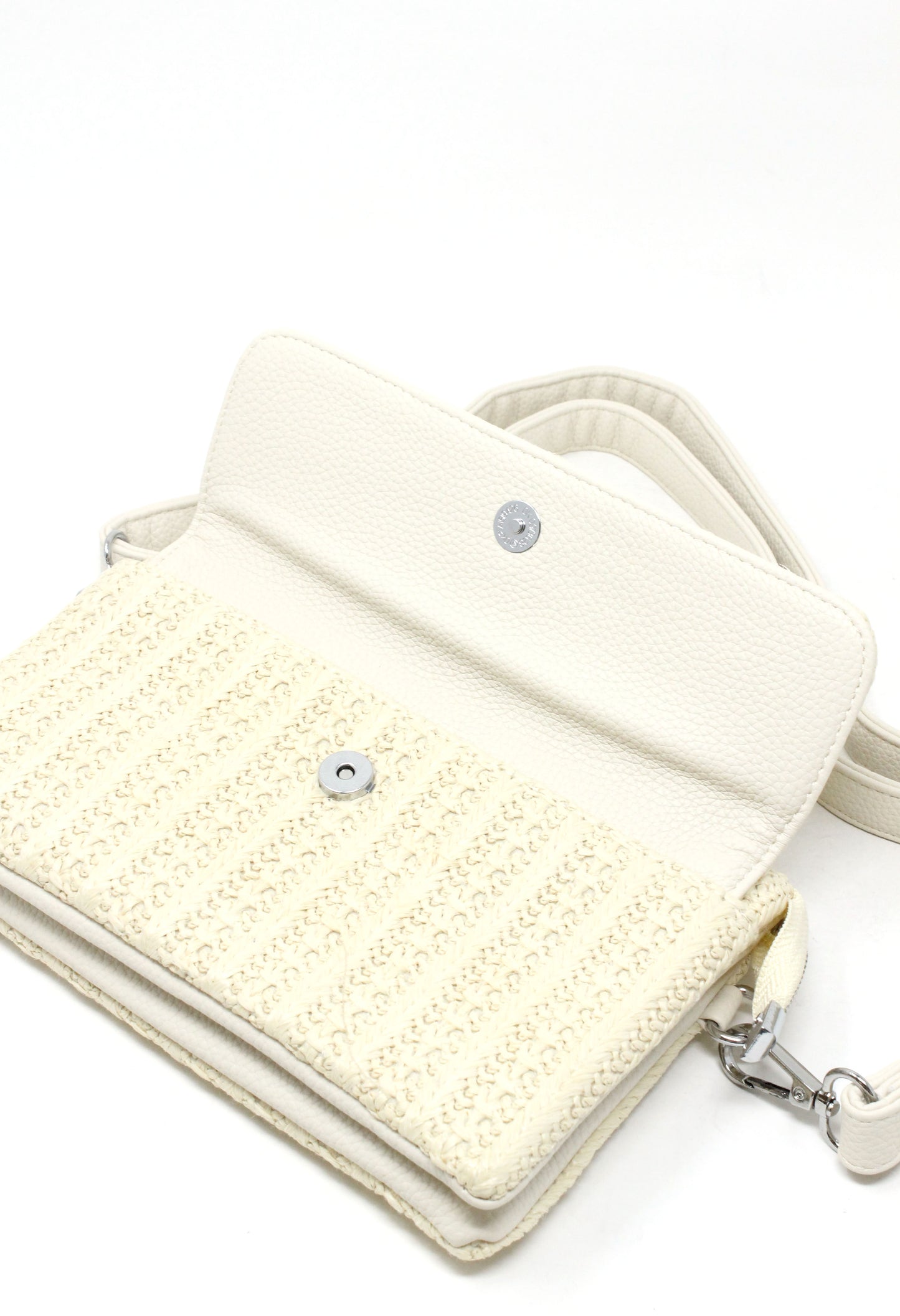 Straw Striped Mini Crossbody Bag