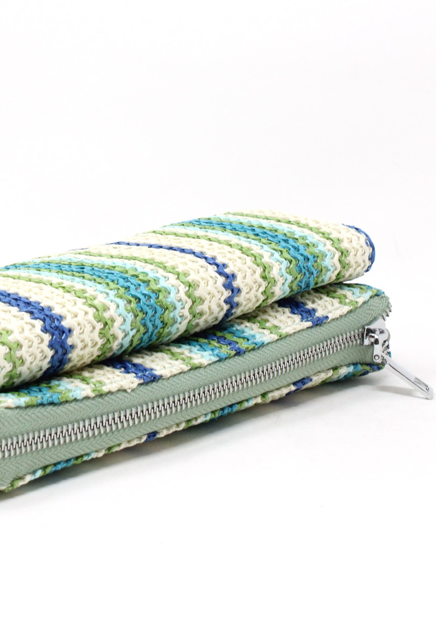 Straw Striped Mini Crossbody Bag