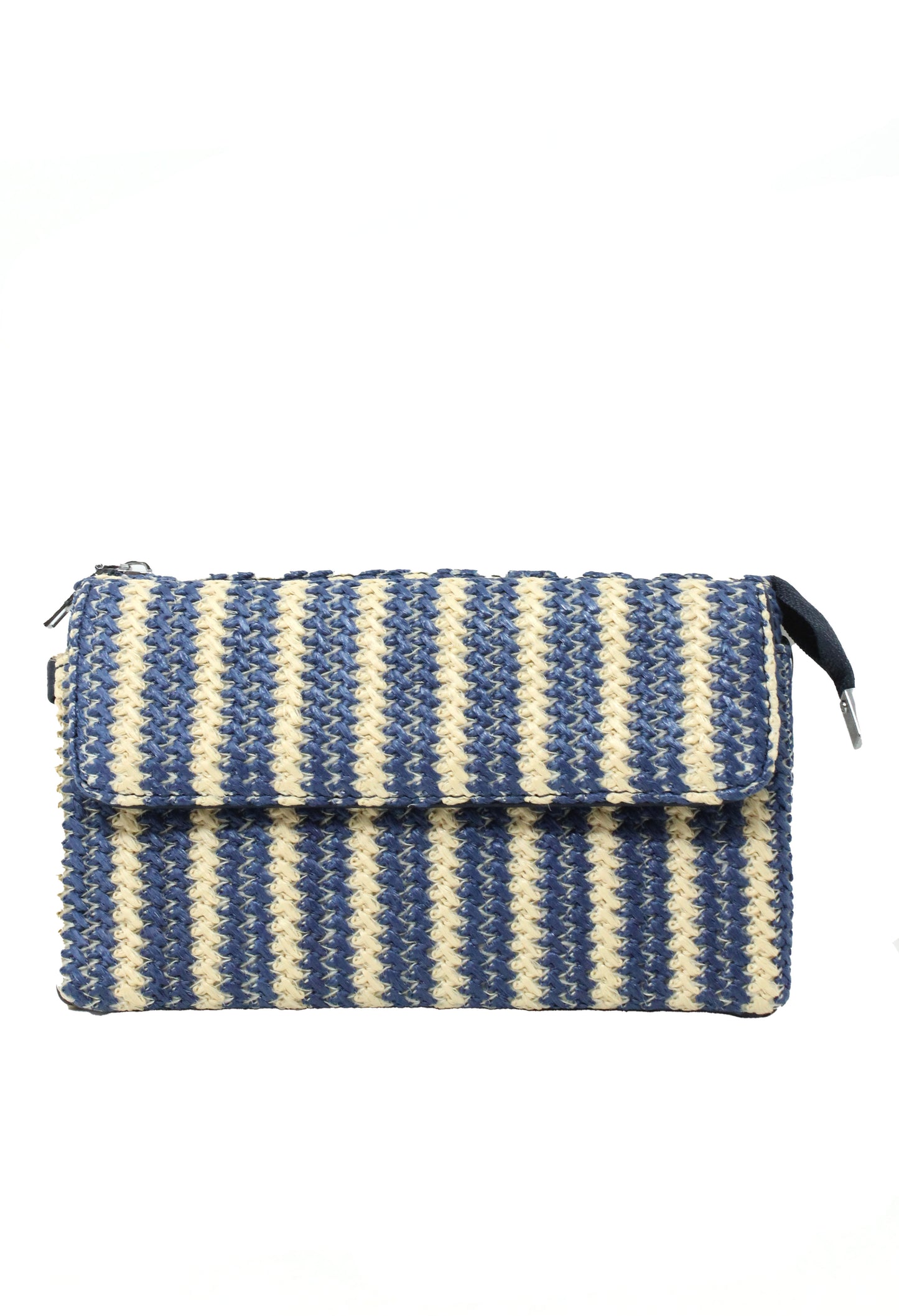 Straw Striped Mini Crossbody Bag