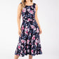 Floral Sleeveless Midi Dress