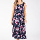 Floral Sleeveless Midi Dress
