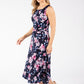 Floral Sleeveless Midi Dress