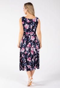 Floral Sleeveless Midi Dress