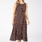 Polka Dot Sleeveless Midi Dress