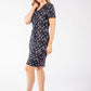 Floral Print Tiered Plisse Dress