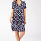 Floral Print Tiered Plisse Dress