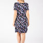 Floral Print Tiered Plisse Dress