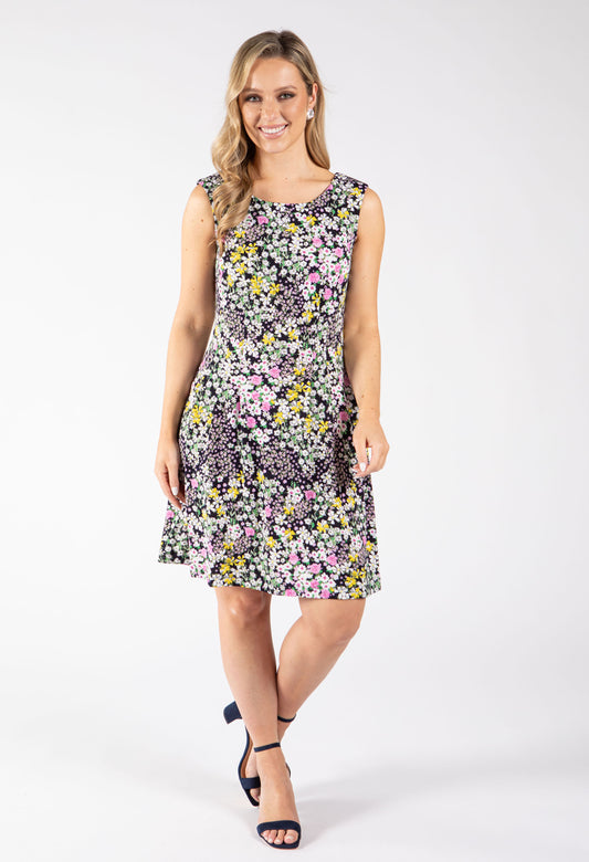 Floral Print Sleeveless Dress