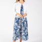 Palm Print Midi Dress