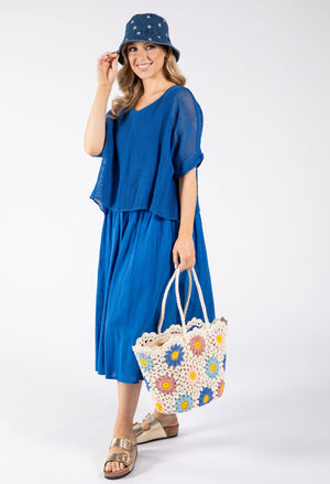 2 in 1 Summer Midi Dress