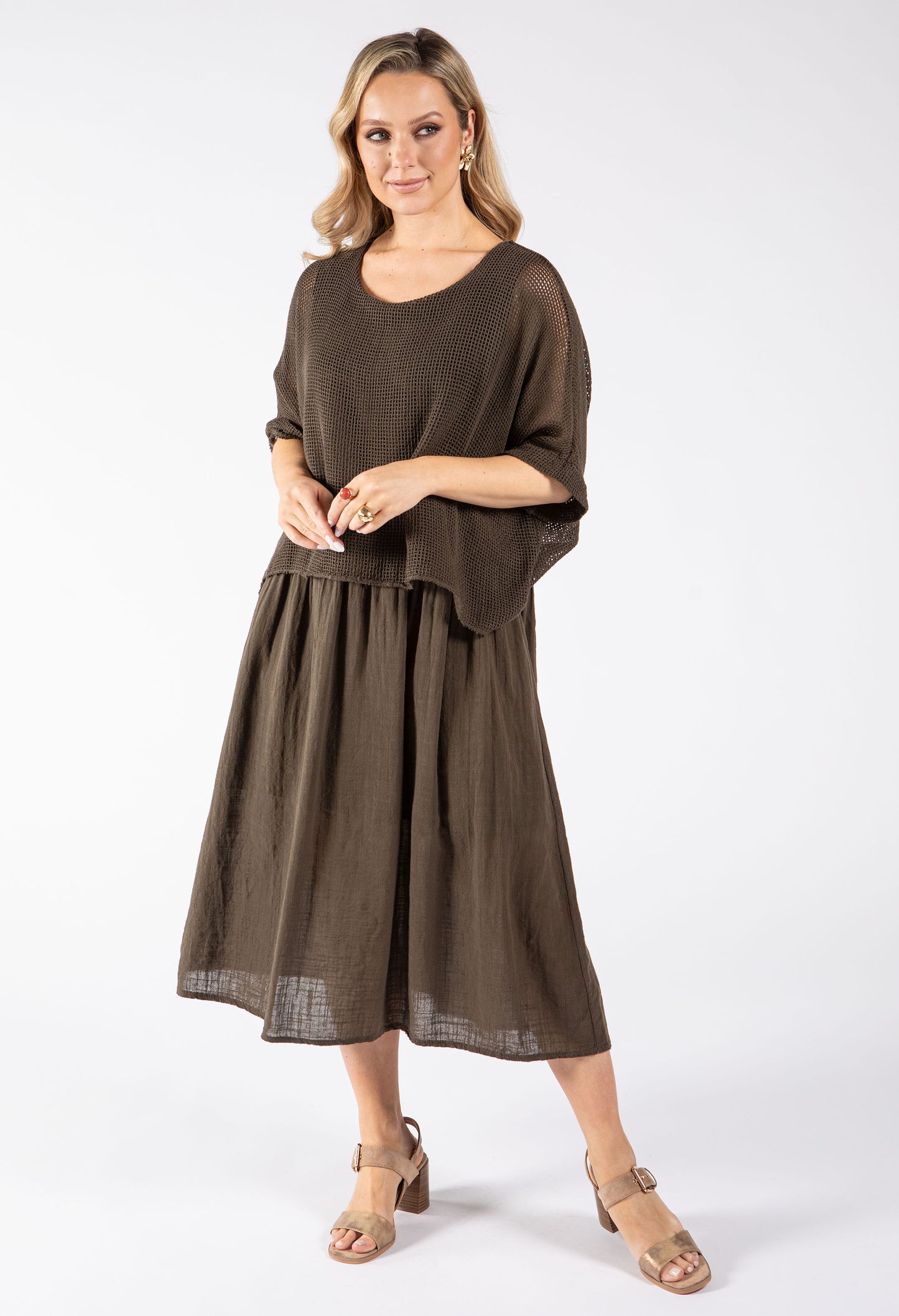 2 in 1 Summer Midi Dress