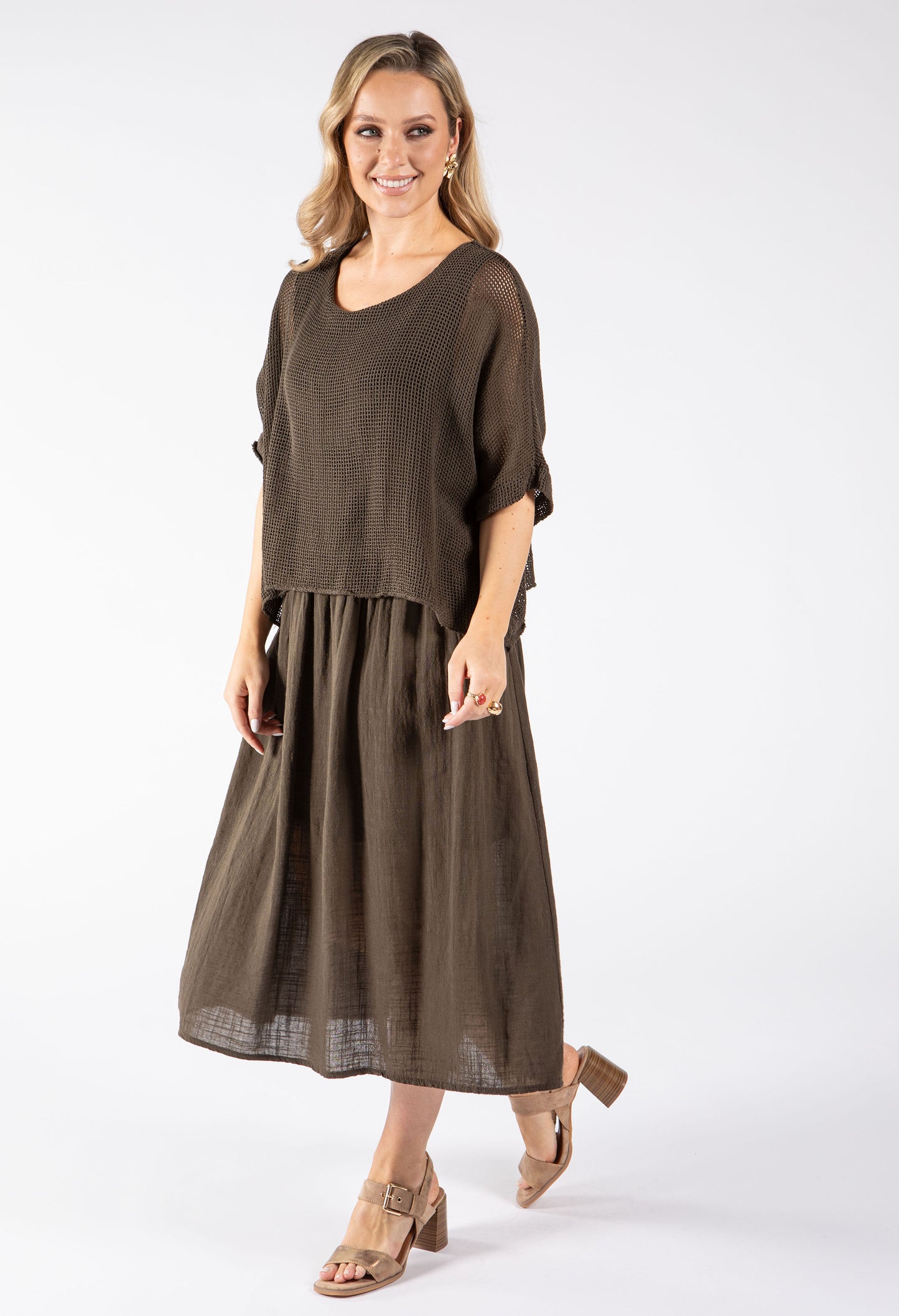 2 in 1 Summer Midi Dress