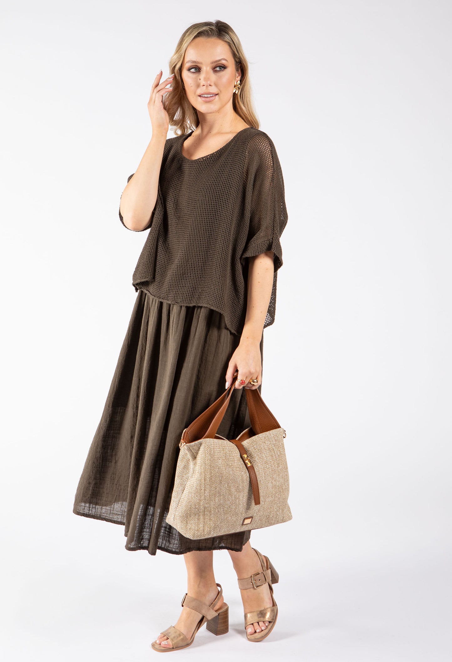 2 in 1 Summer Midi Dress