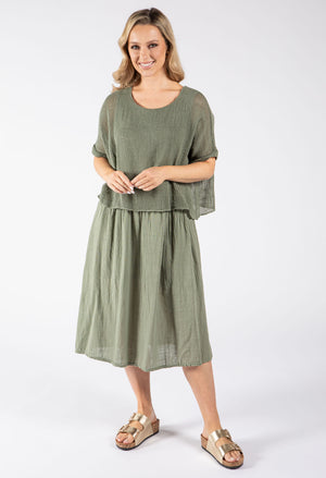 2 in 1 Summer Midi Dress