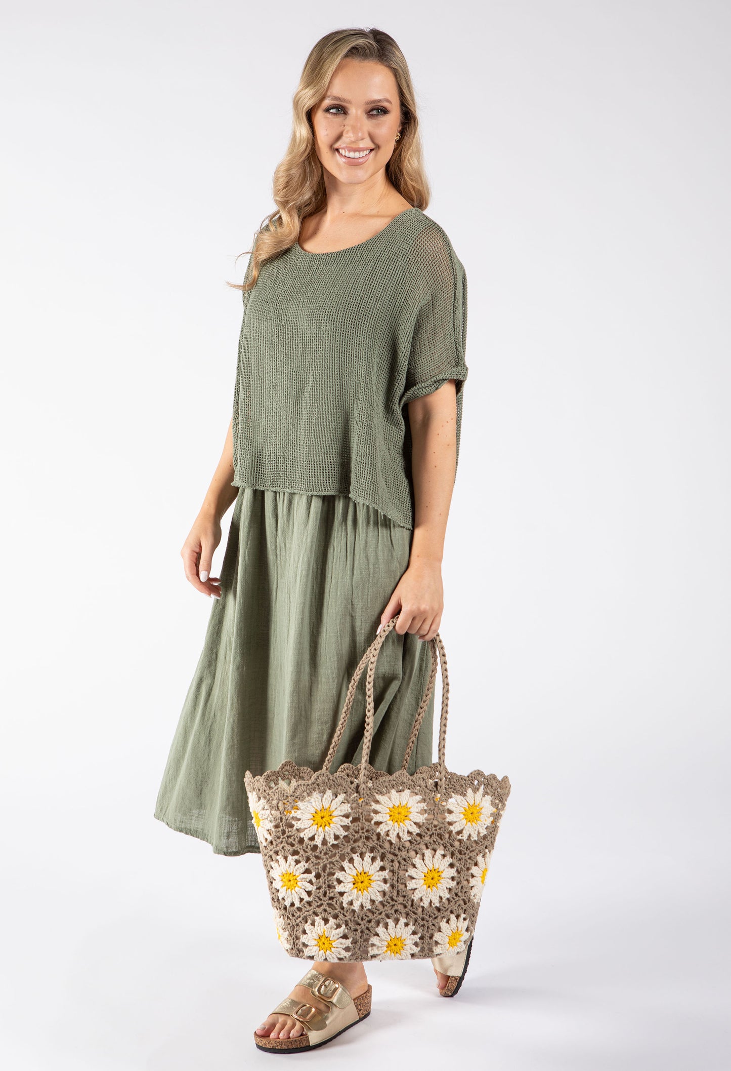 2 in 1 Summer Midi Dress