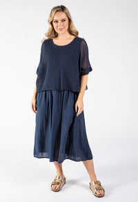 2 in 1 Summer Midi Dress
