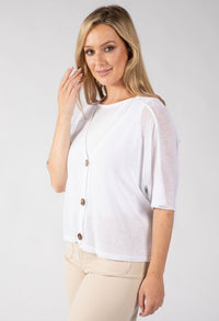 Cropped Knit Cardigan