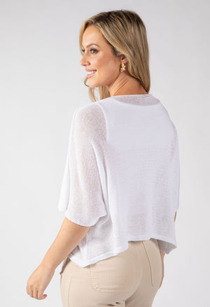 Cropped Knit Cardigan