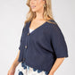 Cropped Knit Cardigan