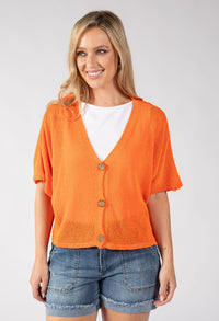 Cropped Knit Cardigan