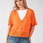 Cropped Knit Cardigan