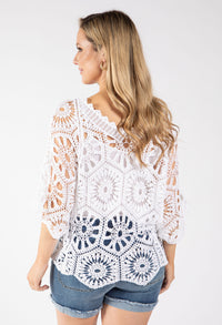 Donalito Crochet Knit Top