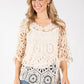 Donalito Crochet Knit Top