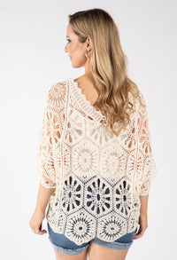 Donalito Crochet Knit Top