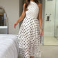 Iris Polka Dot Layered Maxi Dress