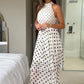 Iris Polka Dot Layered Maxi Dress