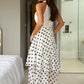 Iris Polka Dot Layered Maxi Dress