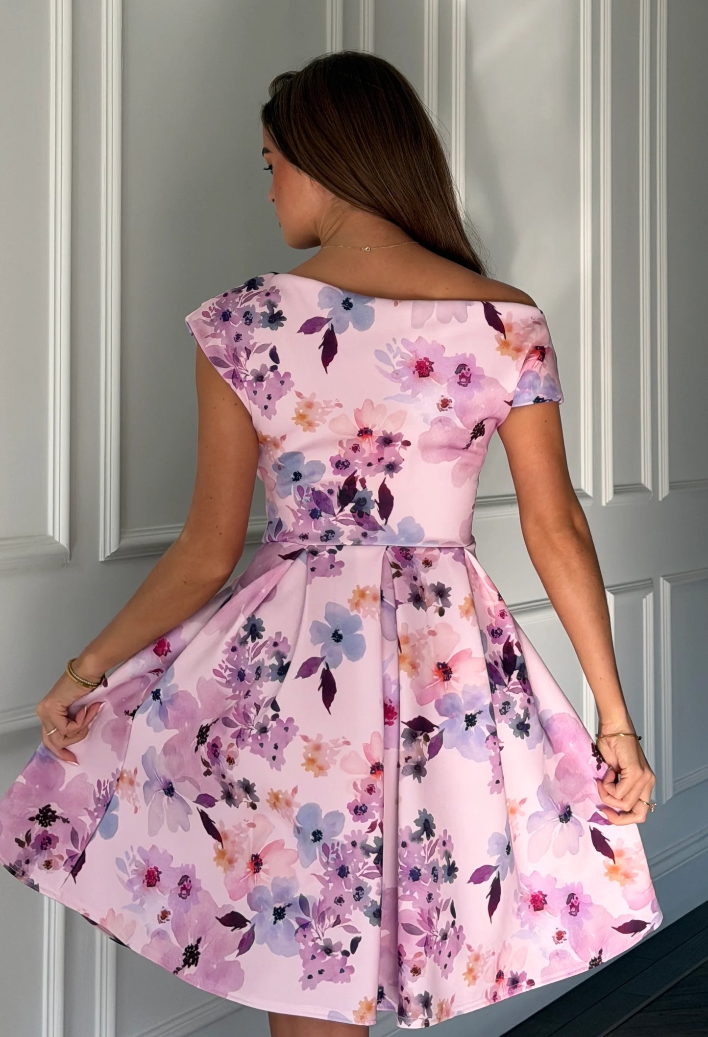 Betty Asymmetric Skater Mini Dress