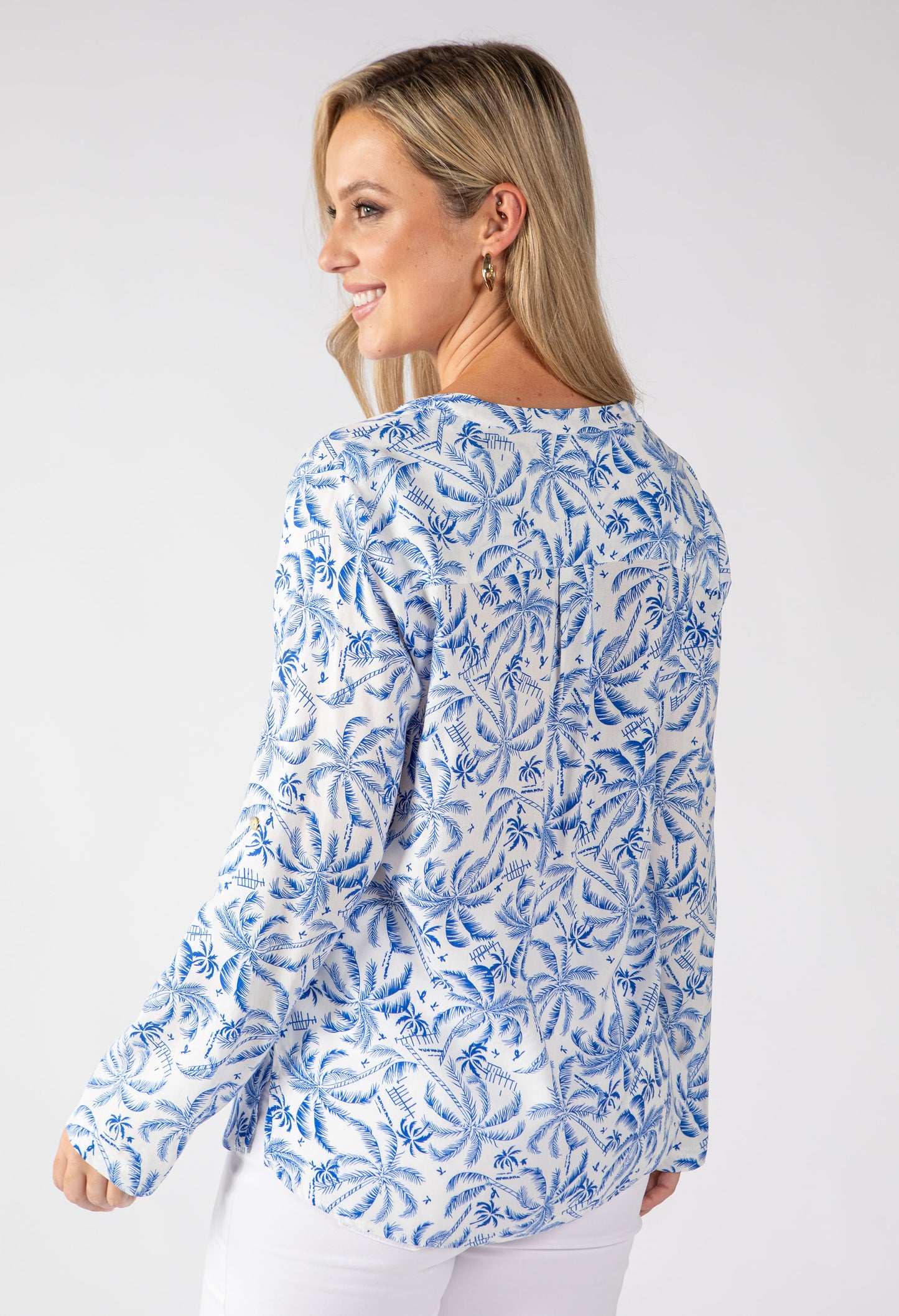 Boni Palm Print Blouse