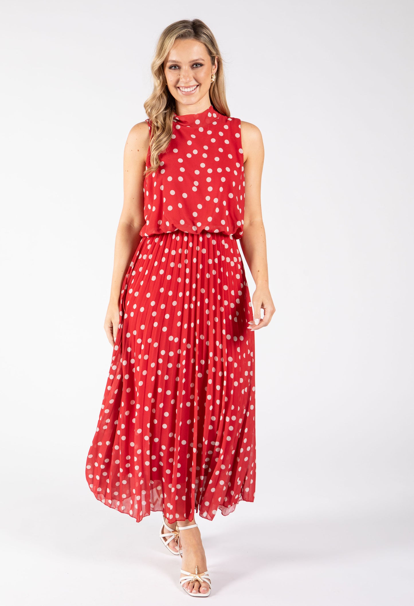 Polka Dot Halter Midi Dress *PRE-ORDER EXPECTED DISPATCH DATE THE 26TH OF JUNE*