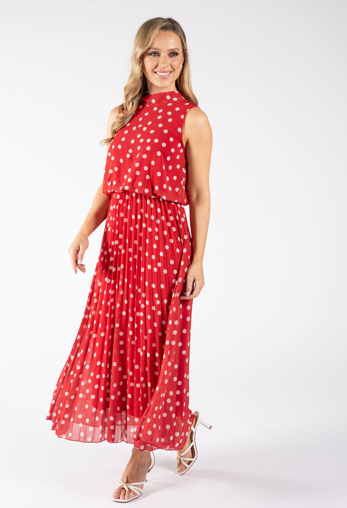 Polka Dot Halter Midi Dress *PRE-ORDER EXPECTED DISPATCH DATE THE 26TH OF JUNE*