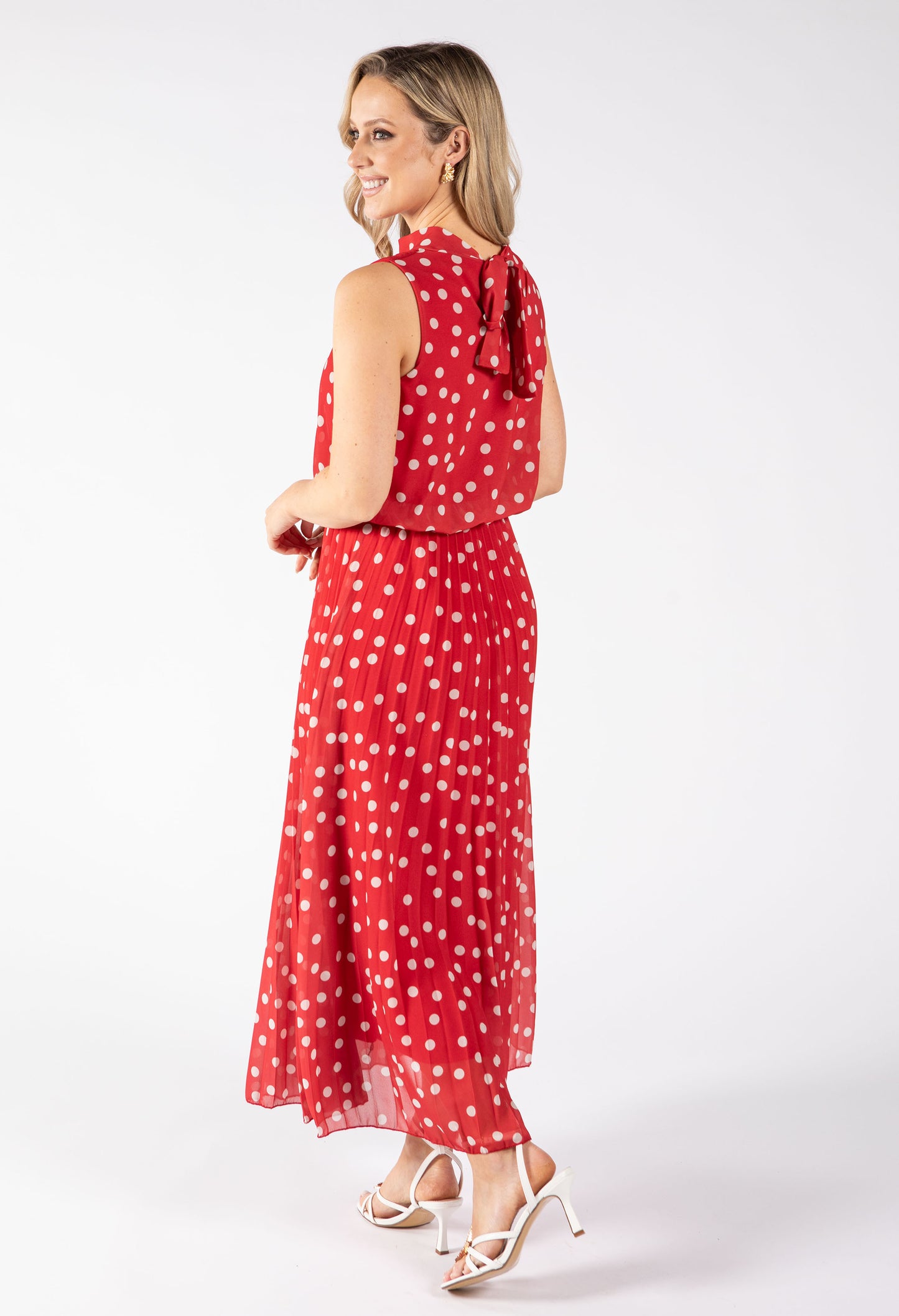 Polka Dot Halter Midi Dress *PRE-ORDER EXPECTED DISPATCH DATE THE 26TH OF JUNE*