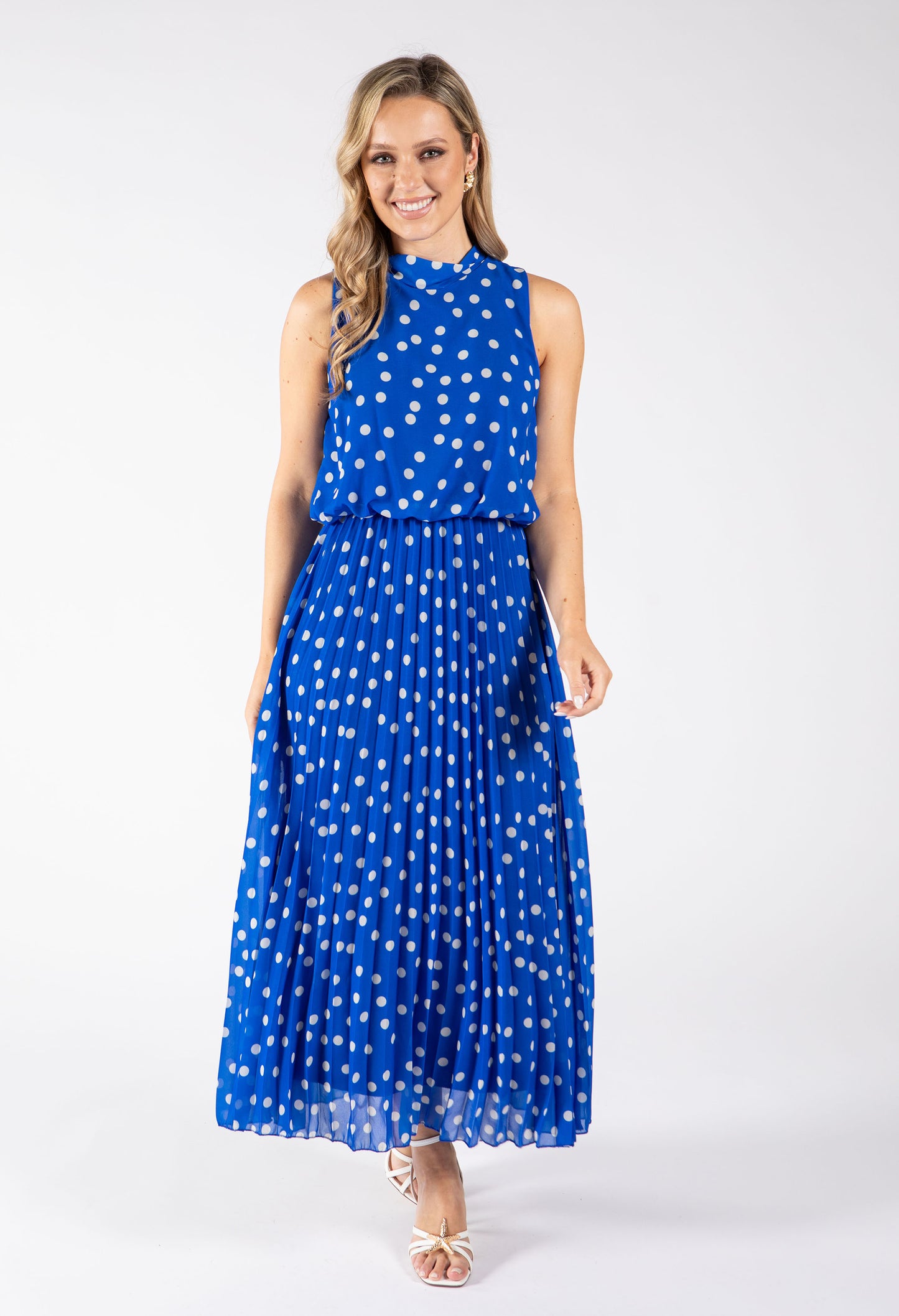 Polka Dot Halter Midi Dress *PRE-ORDER EXPECTED DISPATCH DATE THE 26TH OF JUNE*