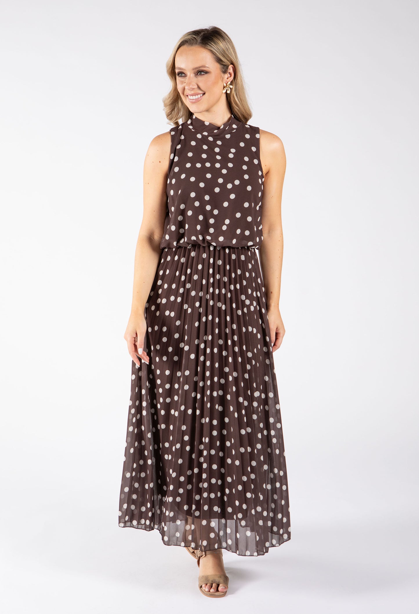 Polka Dot Halter Midi Dress *PRE-ORDER EXPECTED DISPATCH DATE THE 26TH OF JUNE*