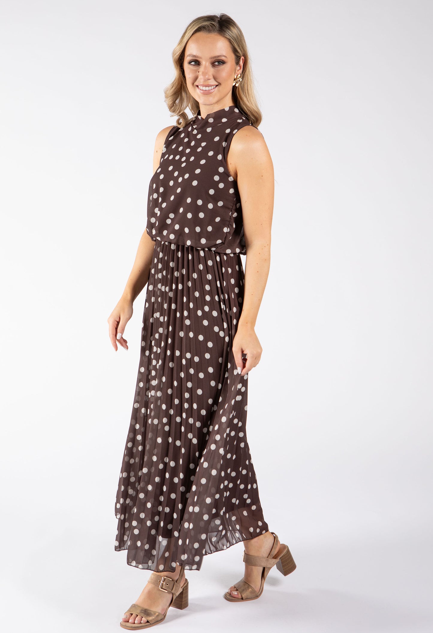 Polka Dot Halter Midi Dress *PRE-ORDER EXPECTED DISPATCH DATE THE 26TH OF JUNE*