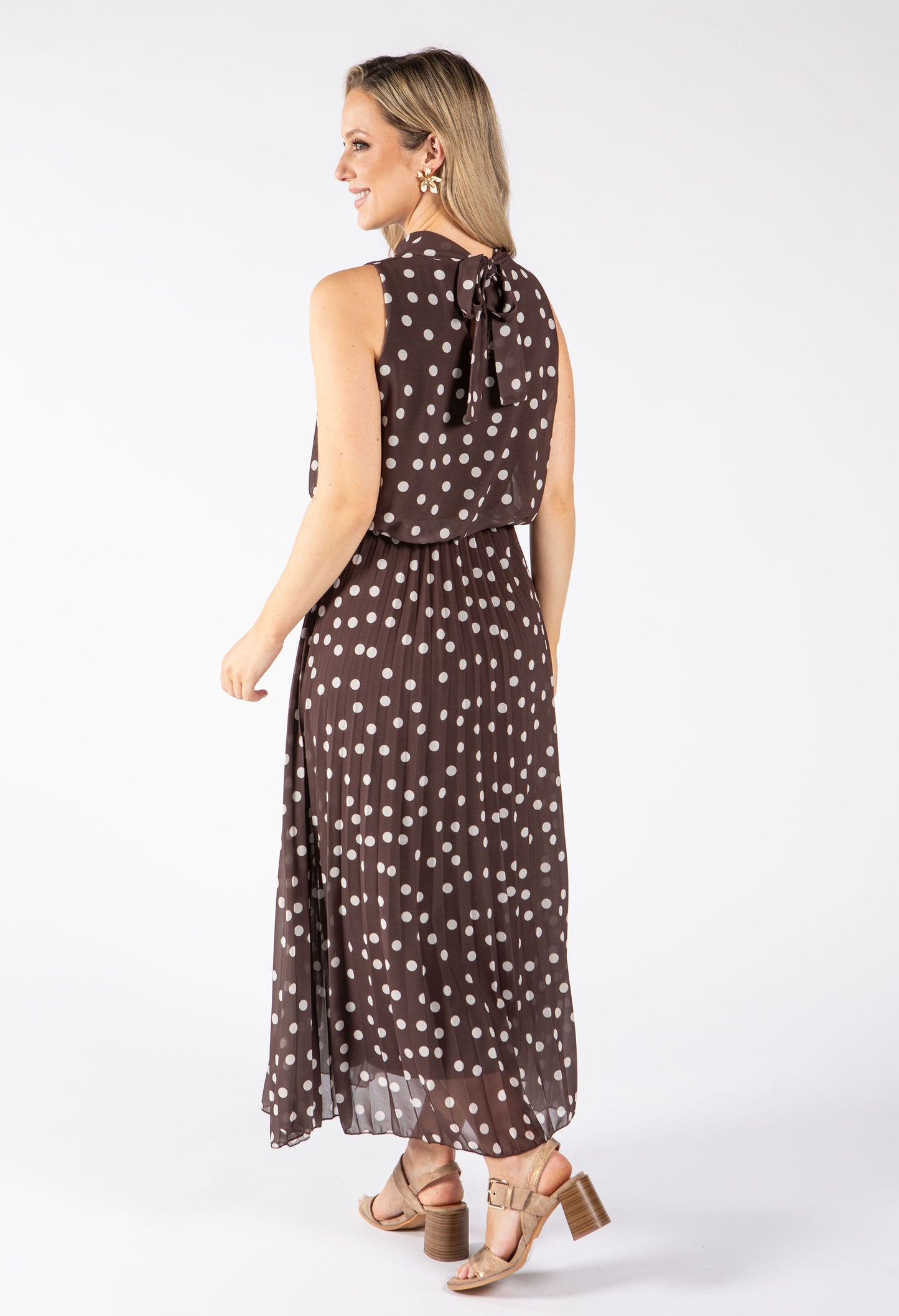 Polka Dot Halter Midi Dress *PRE-ORDER EXPECTED DISPATCH DATE THE 26TH OF JUNE*