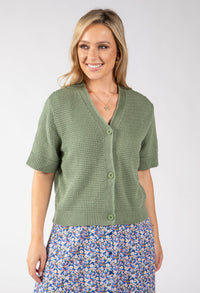Lena Short Sleeve Knit Cardigan